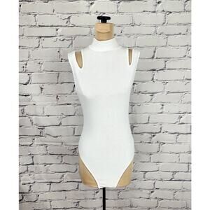 Free People Intimately cut-out Bodysuit Womens S Ribbed Sexy Basic layering